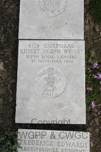Boulogne Eastern Cemetery - Winget, Gilbert Joseph