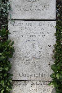 Boulogne Eastern Cemetery - Winslow, N