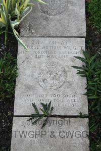 Boulogne Eastern Cemetery - Wright, George Arthur