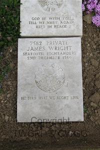 Boulogne Eastern Cemetery - Wright, James