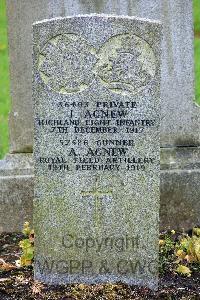 Glasgow (St. Kentigern's) Roman Catholic Cemetery - Agnew, A