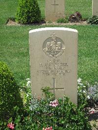 Catania War Cemetery&#44; Sicily - Alexander, Robert