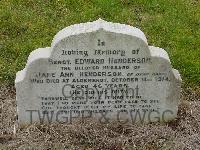 Ferryhill Cemetery - Henderson, Edward