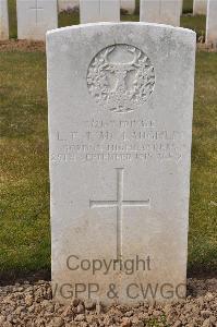 Cabaret-Rouge British Cemetery Souchez - McLaughlin, Lionel Frank Thomas