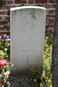 Ham British Cemetery Muille-Villette - Quinn, T H