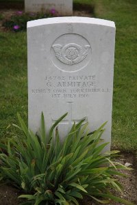 Gordon Dump Cemetery Ovillers-La Boisselle - Armitage, G