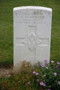 Gordon Dump Cemetery Ovillers-La Boisselle - Armour, T M