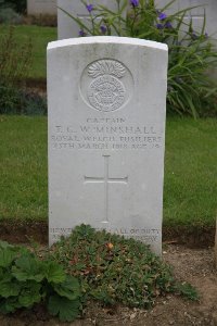 Gordon Dump Cemetery Ovillers-La Boisselle - Minshall, Thomas Charles Wynne