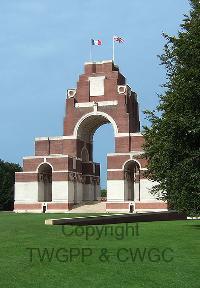 Thiepval Memorial - Abbott, Edward Ernest