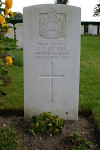 Mons (Bergen) Communal Cemetery - Archer, G T