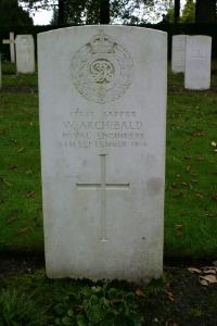 Mons (Bergen) Communal Cemetery - Archibald, W
