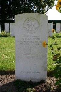 Mons (Bergen) Communal Cemetery - Ashford, George Henry