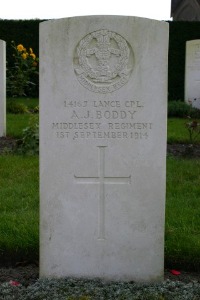 Mons (Bergen) Communal Cemetery - Boddy, A