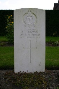 Mons (Bergen) Communal Cemetery - Brown, T J