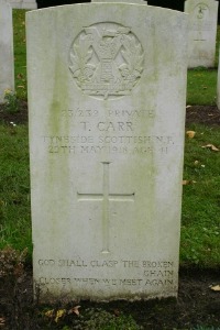 Mons (Bergen) Communal Cemetery - Carr, Thomas