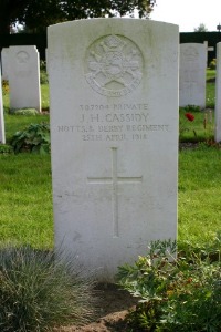 Mons (Bergen) Communal Cemetery - Cassidy, J H