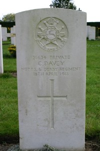 Mons (Bergen) Communal Cemetery - Davey, C