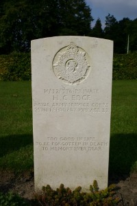 Mons (Bergen) Communal Cemetery - Edge, Horace Charles