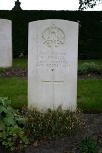 Mons (Bergen) Communal Cemetery - Fenner, W