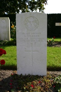 Mons (Bergen) Communal Cemetery - Fordun, Alexander