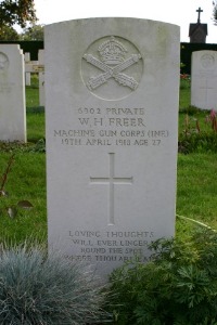 Mons (Bergen) Communal Cemetery - Freer, William Henry