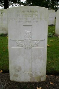 Mons (Bergen) Communal Cemetery - Gregson, H