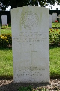 Mons (Bergen) Communal Cemetery - Grimwood, W F