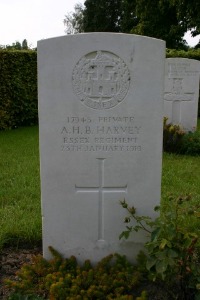 Mons (Bergen) Communal Cemetery - Harvey, A H B