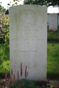 Mons (Bergen) Communal Cemetery - Hastie, David