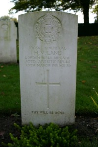 Mons (Bergen) Communal Cemetery - Lane, Harold Victor