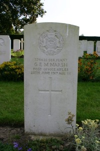 Mons (Bergen) Communal Cemetery - Marsh, George Edwin MacEy