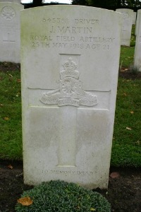 Mons (Bergen) Communal Cemetery - Martin, James Henry