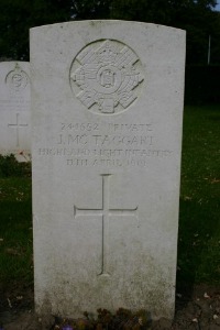 Mons (Bergen) Communal Cemetery - McTaggart, J