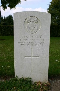 Mons (Bergen) Communal Cemetery - McWhirter, T