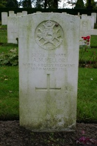 Mons (Bergen) Communal Cemetery - Mellor, A M