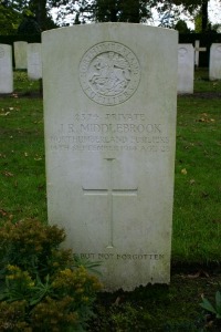 Mons (Bergen) Communal Cemetery - Middlebrook, John Reuben