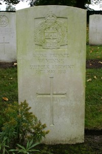 Mons (Bergen) Communal Cemetery - Minns, W