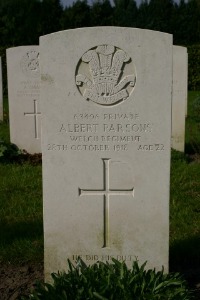 Mons (Bergen) Communal Cemetery - Parsons, Albert