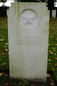 Mons (Bergen) Communal Cemetery - Prokofier, P