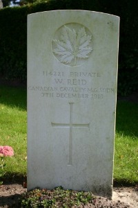 Mons (Bergen) Communal Cemetery - Reid, W