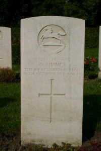 Mons (Bergen) Communal Cemetery - Rimmer, William