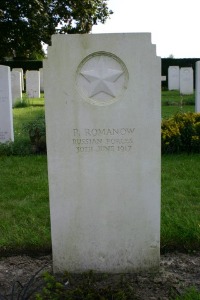 Mons (Bergen) Communal Cemetery - Romanow, P