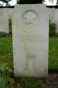 Mons (Bergen) Communal Cemetery - Semitachkow, J