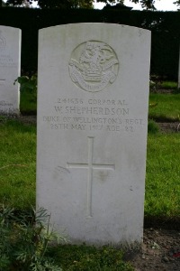 Mons (Bergen) Communal Cemetery - Shepherdson, W