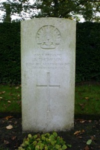 Mons (Bergen) Communal Cemetery - Thompson, Arthur