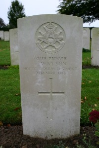 Mons (Bergen) Communal Cemetery - Watson, T