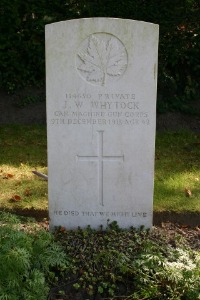 Mons (Bergen) Communal Cemetery - Whytock, James Walker