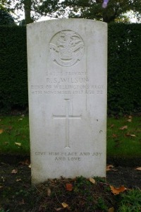 Mons (Bergen) Communal Cemetery - Wilson, Robert Stote
