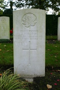 Mons (Bergen) Communal Cemetery - Yorston, J