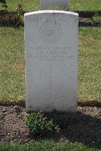 Calais Southern Cemetery - Standing, J A